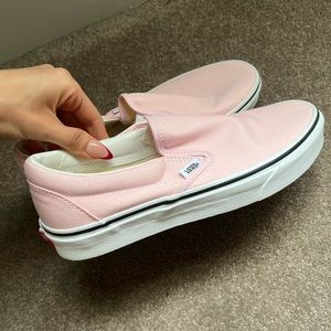 blush pink slip on vans